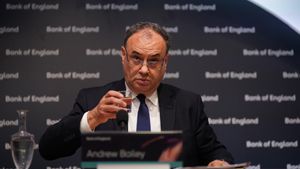 El gobernador del Banco de Inglaterra, Andrew Bailey.