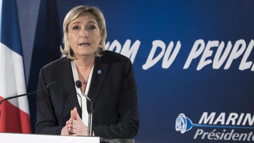 Marine Le Pen presenta sus perspectivas para 2017.