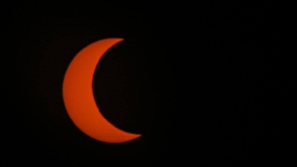 Un eclipse de sol.