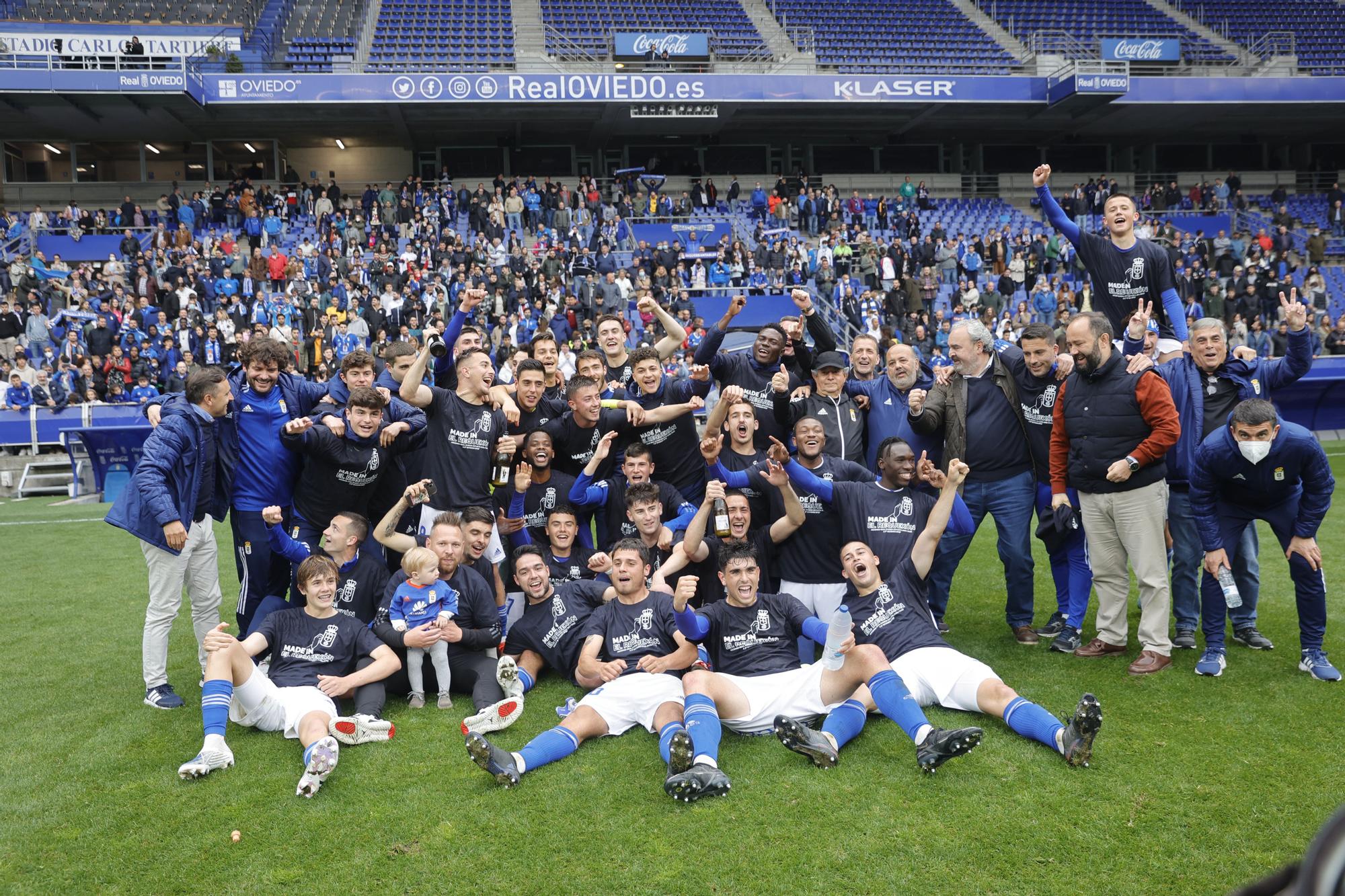 Las imágenes de la celebración del ascenso del Vetusta