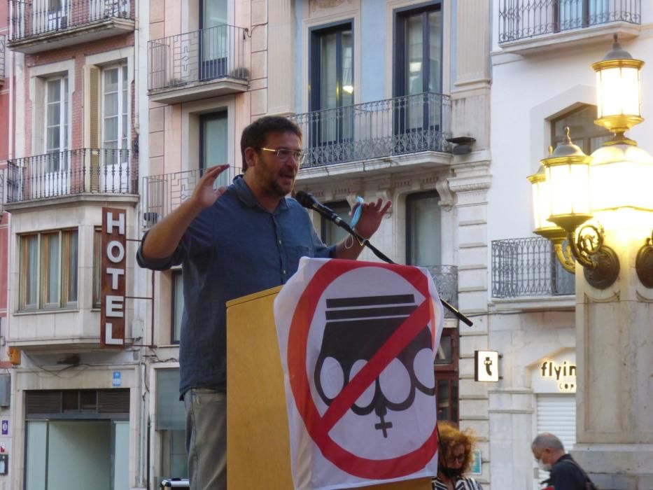 Acte contra la monarquia a la Rambla de Figueres