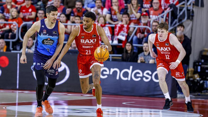 104-89 | El Leyma Básquet Coruña cae con contundencia ante el Baxi Manresa