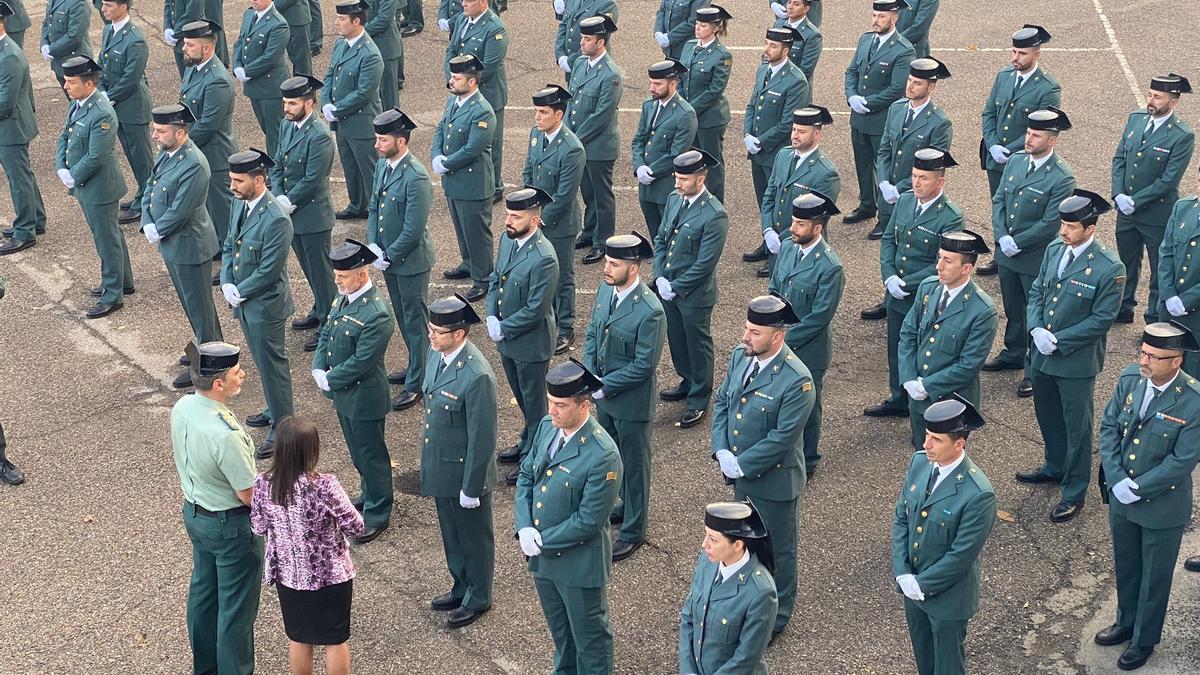 Recepción de nuevos guardias civiles en la Comandancia de Córdoba, en imagen de archivo.