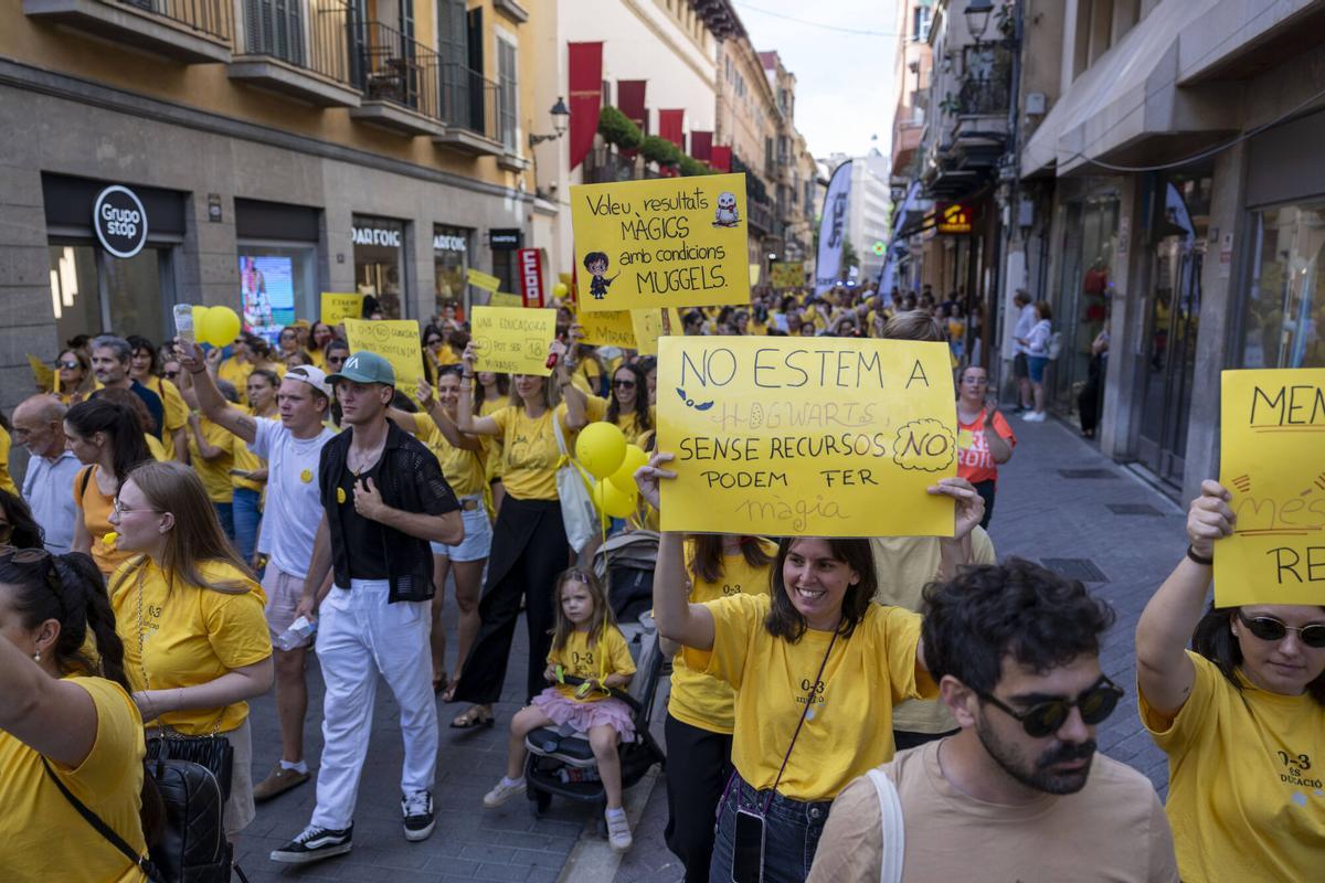 La manifestación del sector educativo 0-3 en imágenes
