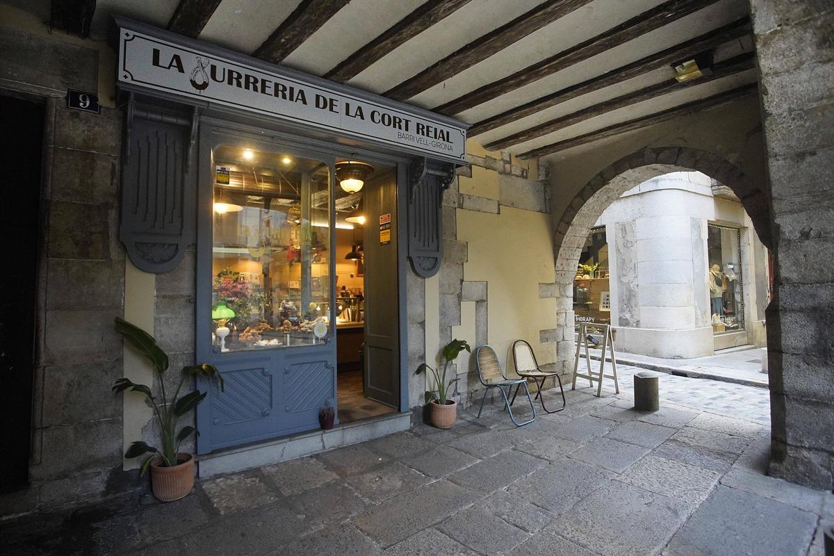 La façana de la Xurreria, ubicada al carrer de la Cort Reial 9