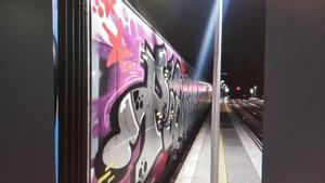 El grafiti del convoy.