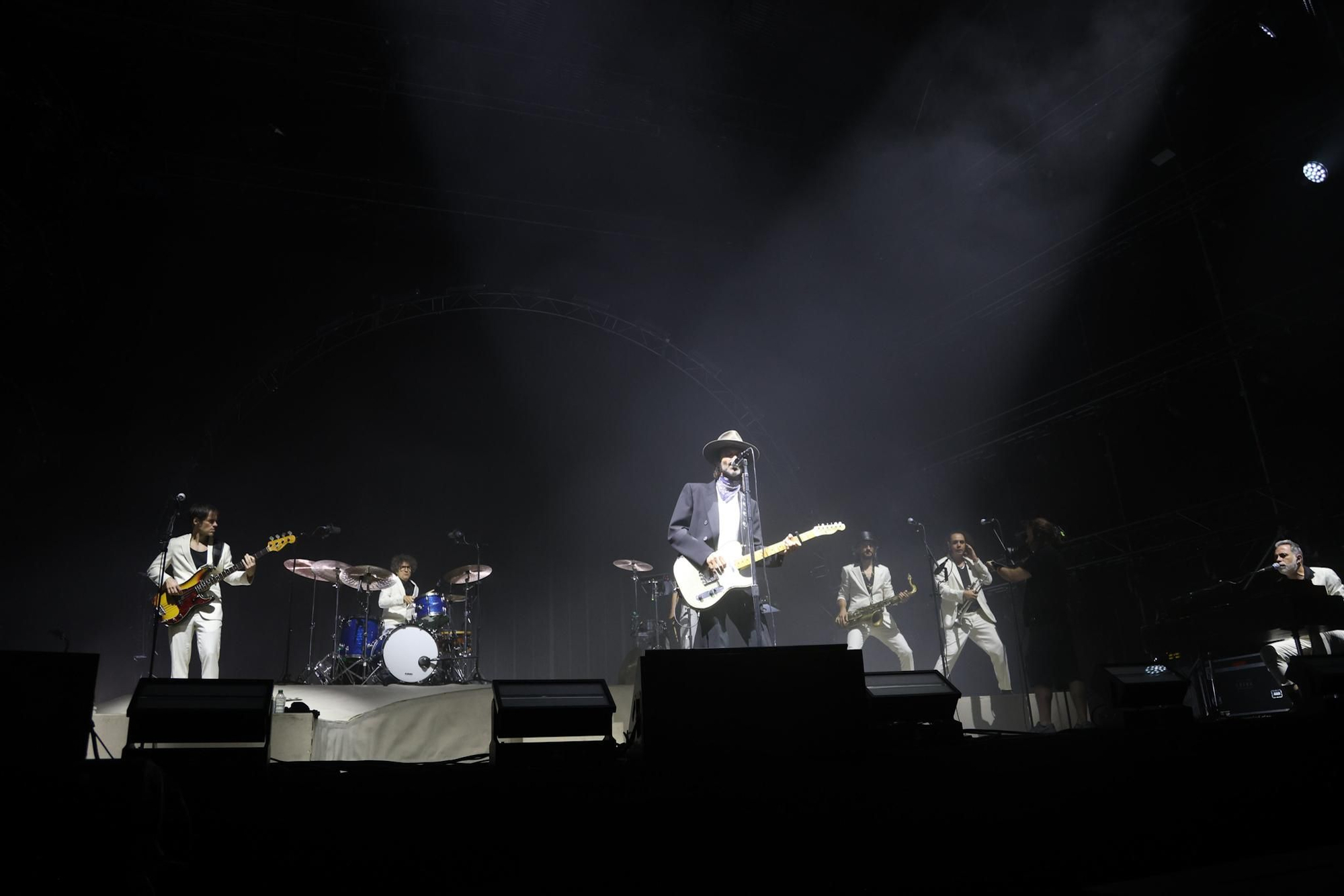 Leiva en el Muelle de Batería de A Coruña