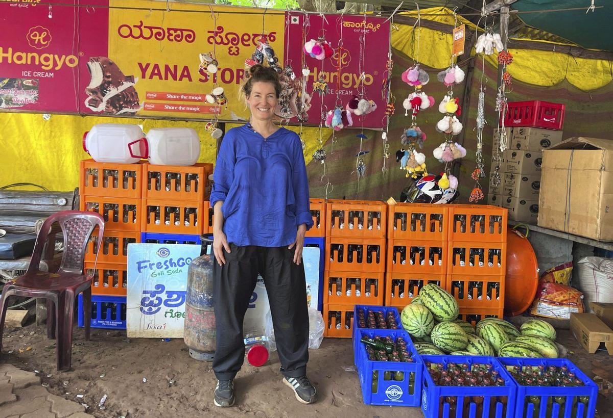 La formenterera Pamela Spitz en India. | FOTOS DE PAMELA SPITZ