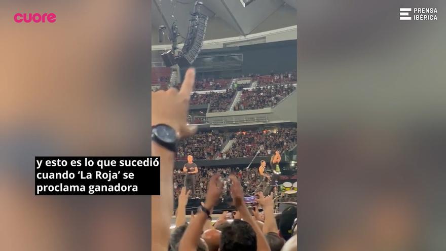 Metallica para su concierto en Madrid al grito de "yo soy español" tras ganar España la Eurocopa