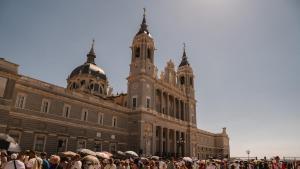 08.06.2026. MADRID. VISITA DEL PAPA LEÓN XIV A MADRID. Catedral de La Almudena. Foto: Alba Vigaray