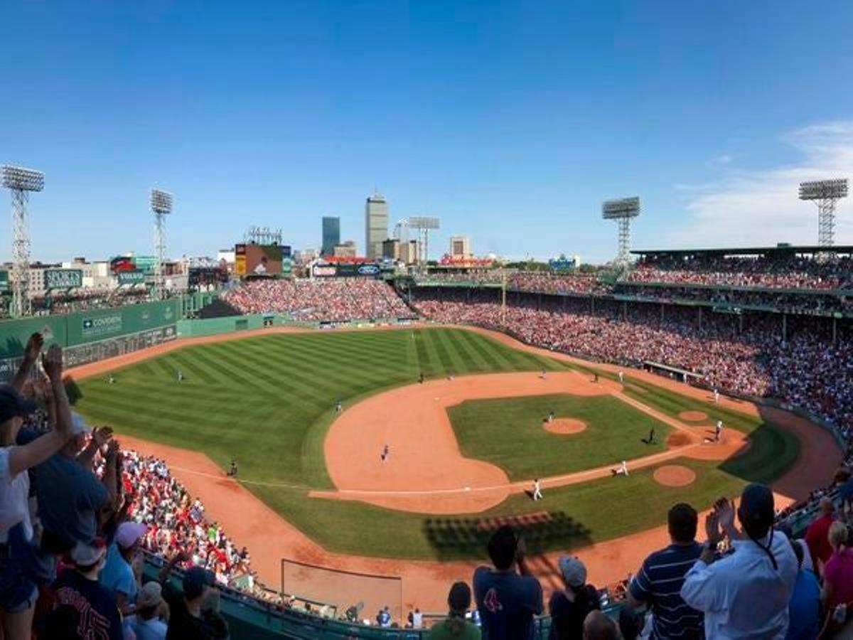 Vista panorámica del estadio Fenway Park