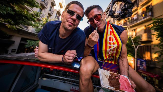 'Vibra',  la nueva heladería de Barcelona que se coló en la rúa del Barça y enamoró a Lewandowski y Szczsny