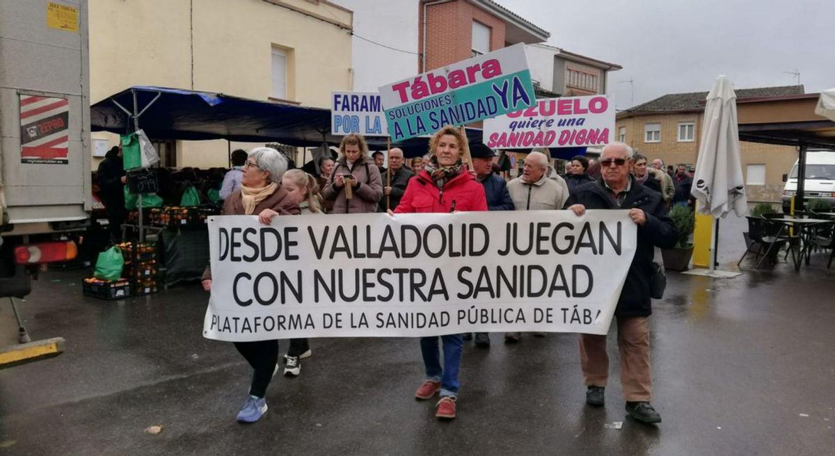 Tábara y Bermillo continúan las protestas contra la degradación de la sanidad