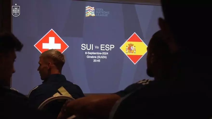 La selección española lista para enfrentarse a Suiza