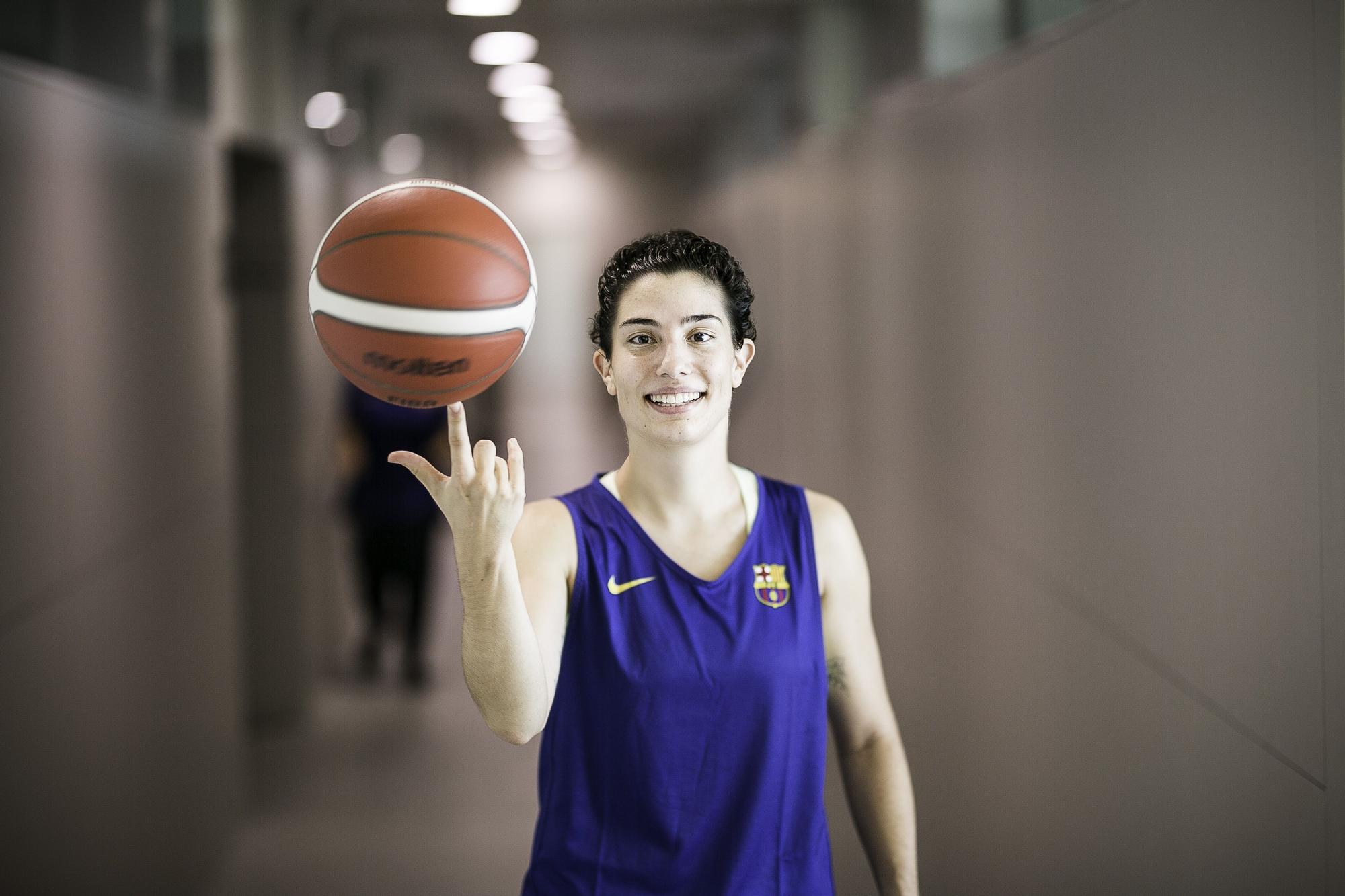Barcelona 4/10/2022 Aihona Lopez, jugadora barça basquet del barça Fotografia de JOAN CORTADELLAS