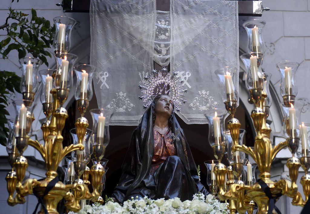 La procesión del Viernes Santo de Murcia, en imágenes