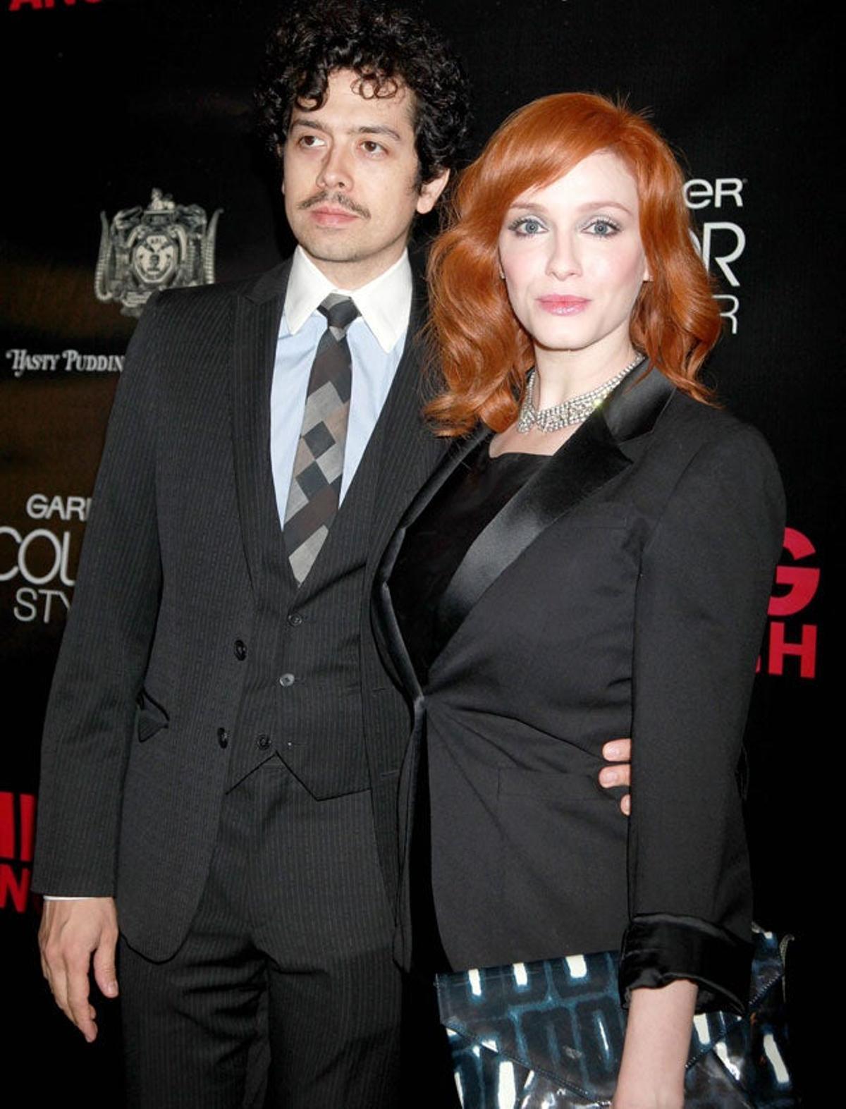 Christina Hendricks y Geoffrey Arend
