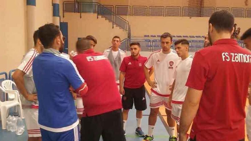 El equipo zamorano en uno de los partidos de pretemporada.