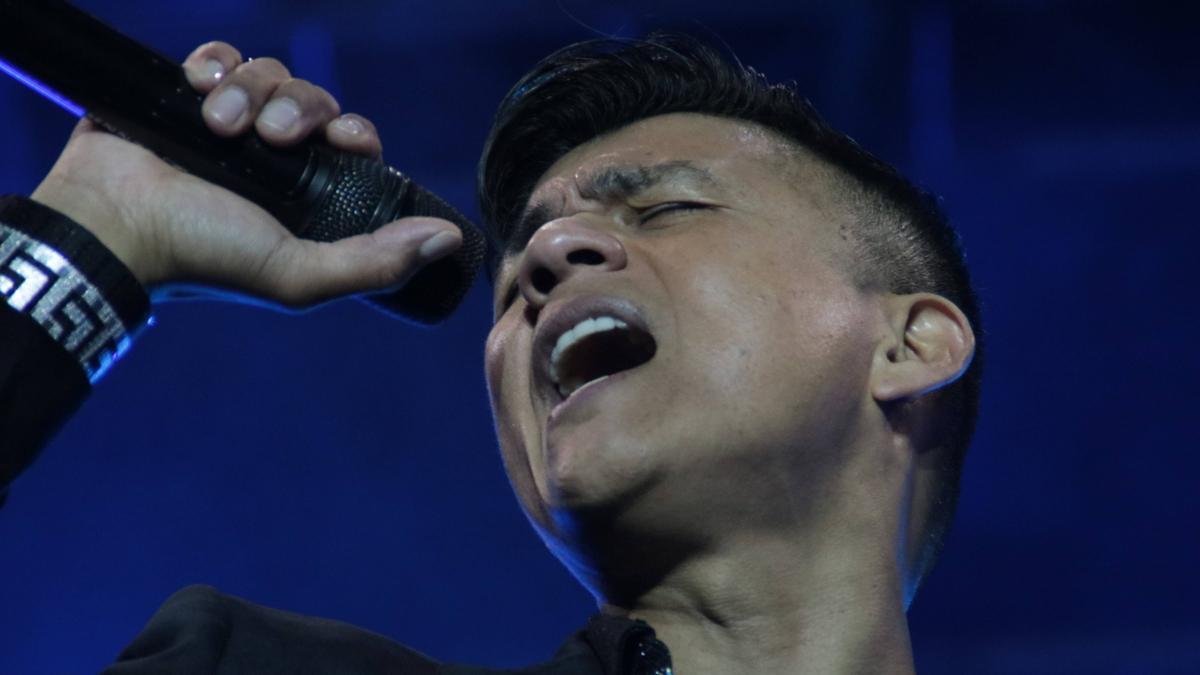 El cantante chileno Américo durante un concierto