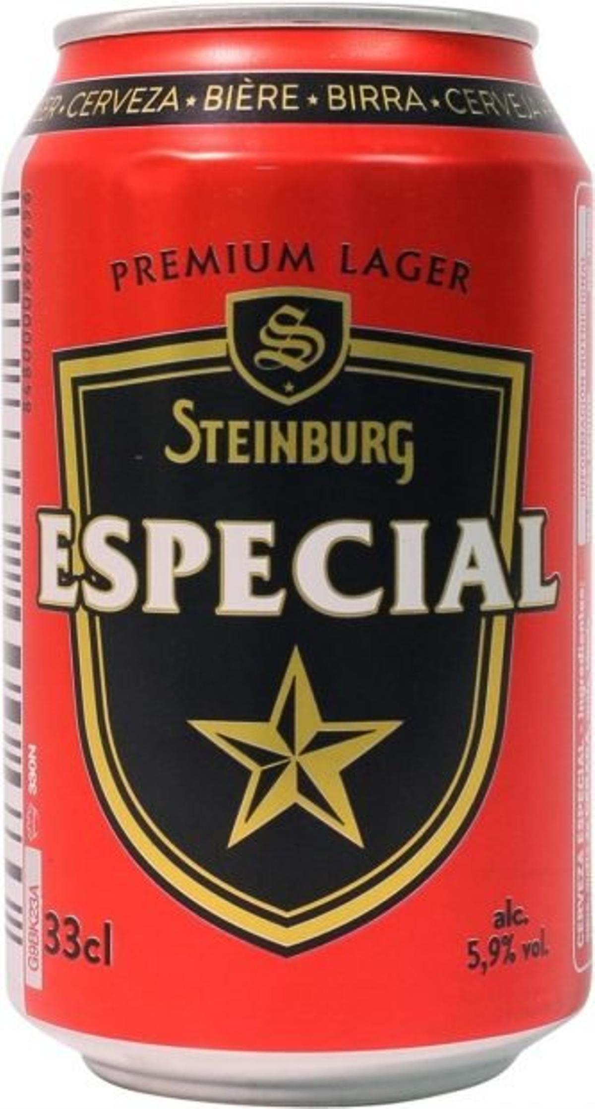 Cerveza Steinburg Especial.