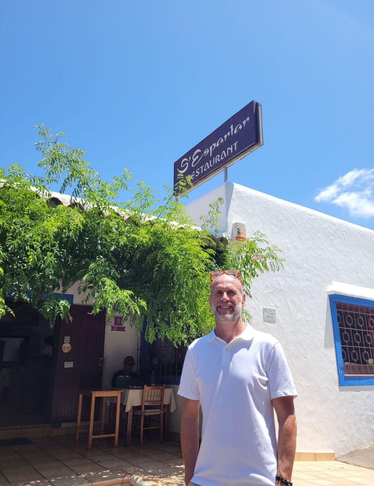 Vicent Ramis Marí, al restaurant S’Espartar. | | ARXIU PERSONAL