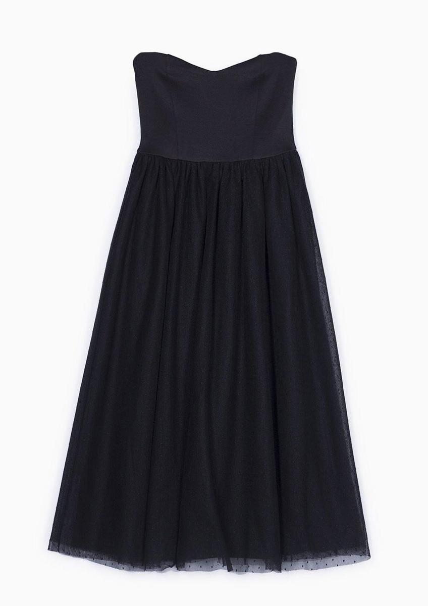 Vestido midi de tul (Precio: 15,99 euros)