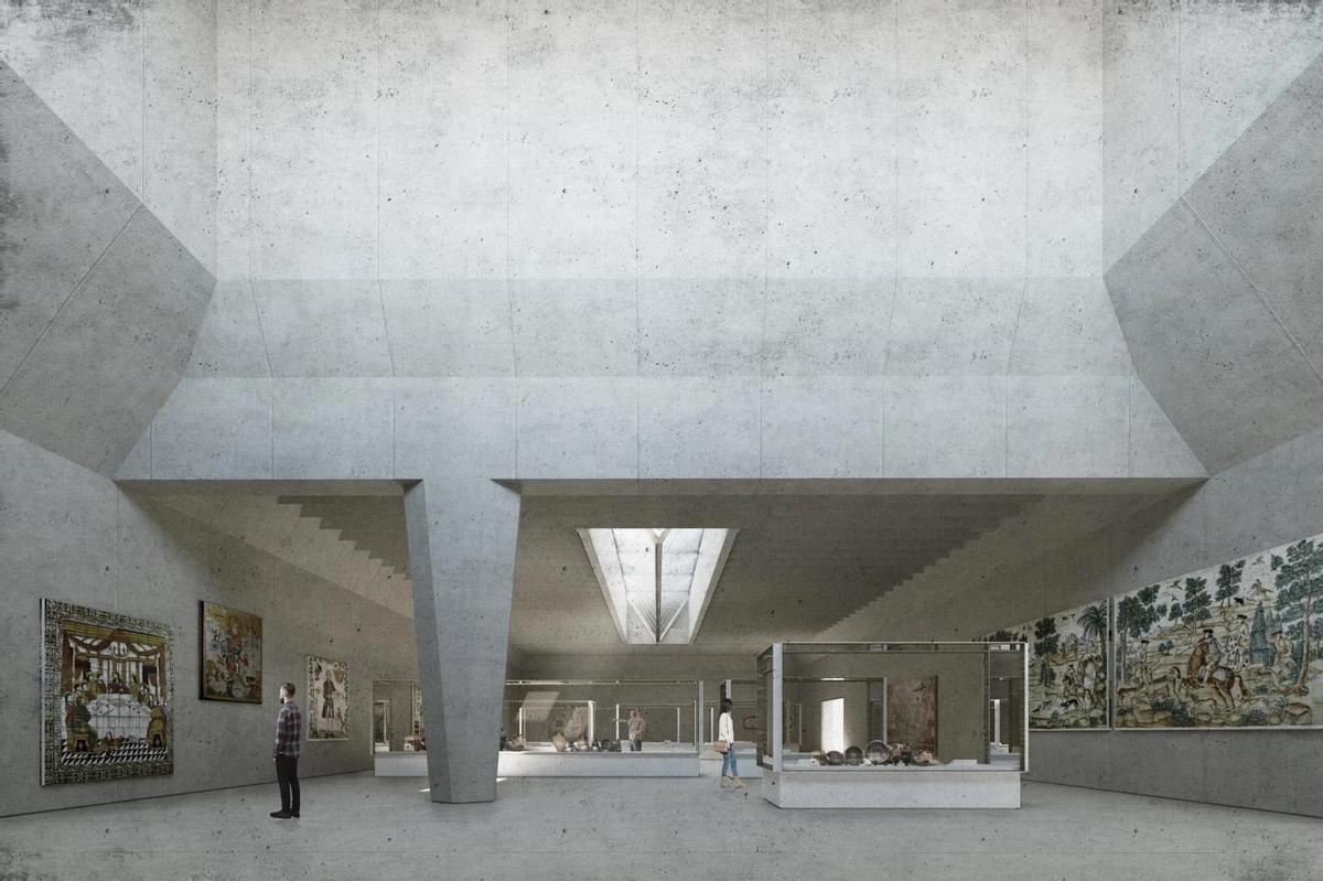 Infografía del Museo de El Madruelo en su interior.