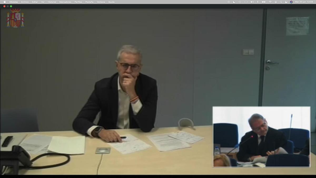 Ricardo Costa declara ante la Audiencia Nacional, interrogado por el abogado de Francisco Camps.