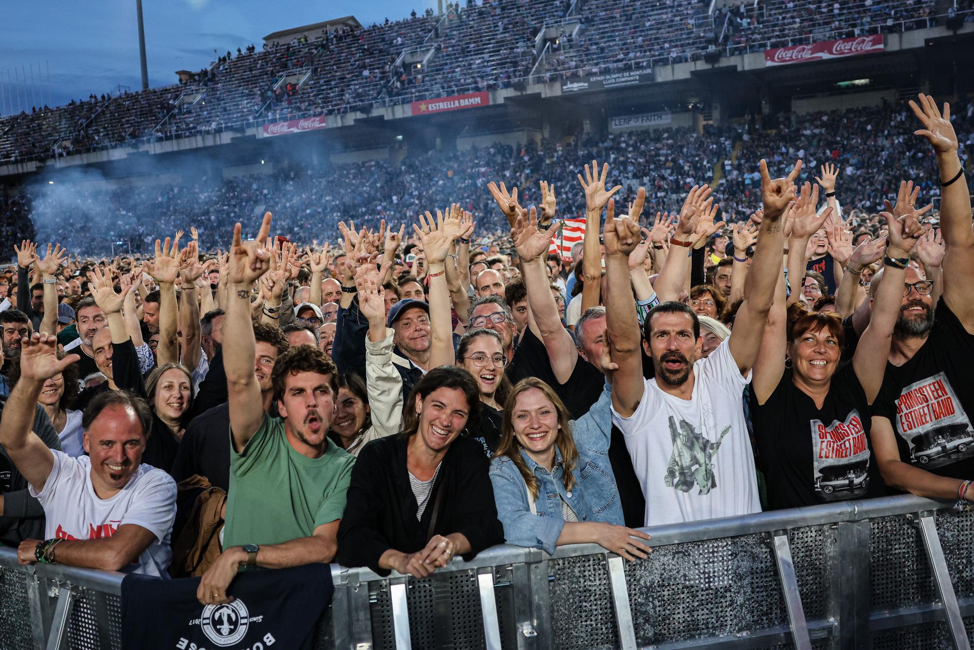 El públic del concert de Bruce Springsteen a l'Estadi Olímpic