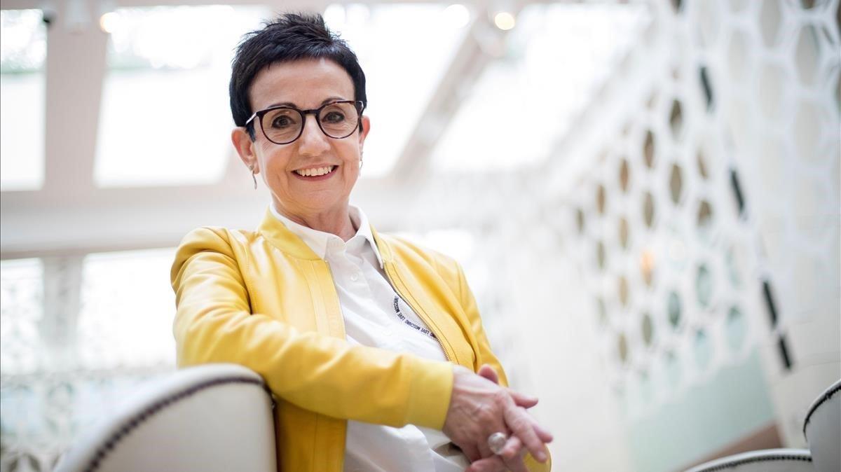 Carme Ruscalleda, el martes en el restaurante Blanc del Hotel Mandarin, en Barcelona.
