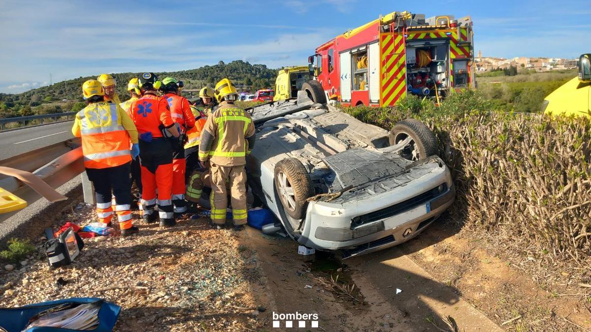 Accidente en la AP-7
