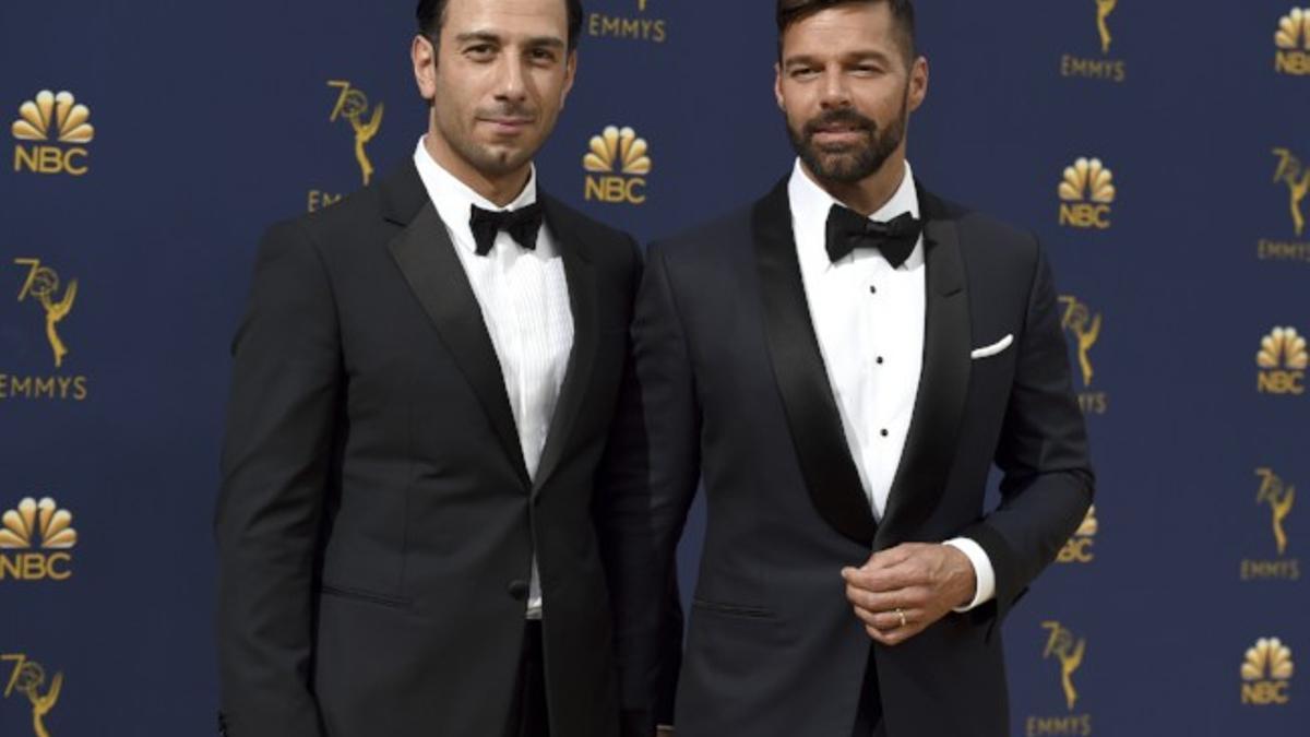 Ricky Martin y Jwan Yosef en los Emmy 2018