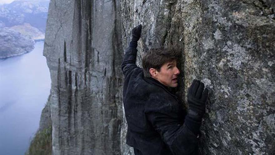 Tom Cruise, en plena acción.