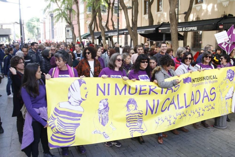 Manifestación en Murcia por el día contra la violencia de género