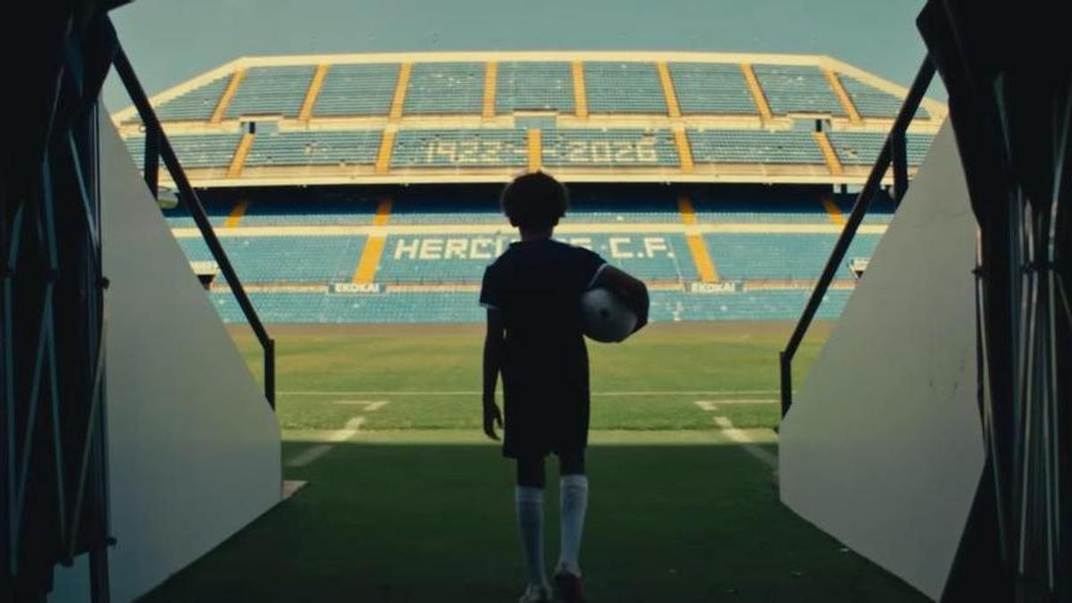 Un fotograma del videoclip "Alicante" rodado en el Rico Pérez.