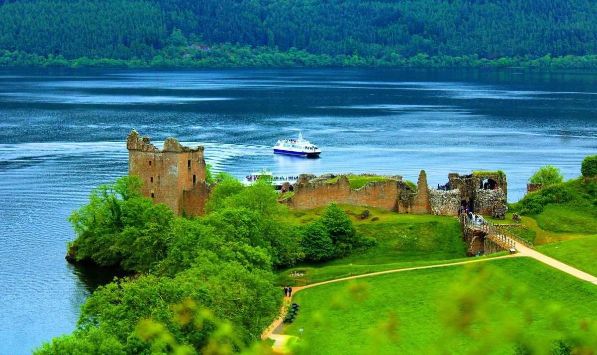 El castillo de Urquhart, junto al lago Ness