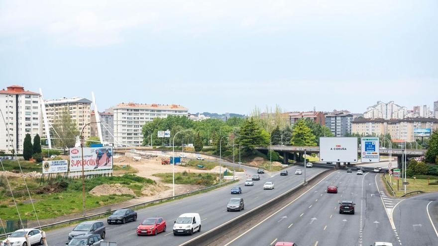 Las obras obligan a cortar el acceso desde Lamelas a la avenida Alfonso Molina de A Coruña desde este miércoles