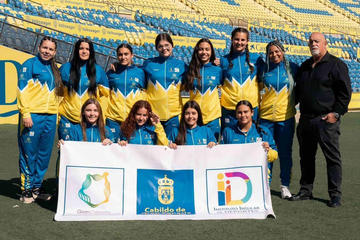 Imagen de la selección femenina de Gran Canaria que disputará desde este jueves el Trofeo Faro de Maspalomas.