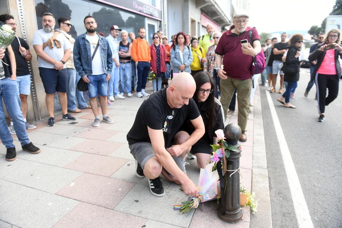 Homenaje a Samuel Luiz en A Coruña por el tercer aniversario de su muerte