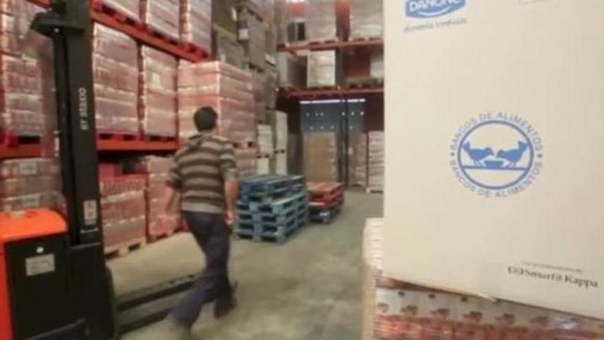 El Banco de Alimentos recibe 844.000 kilos de comida de Europa