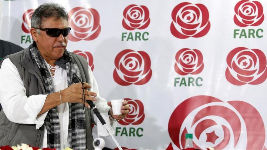 Jesus Santrich, antiguo líder de las FARC, en imagen de archivo en Bogotá.