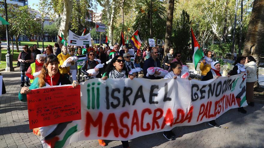 La marcha en Córdoba por el pueblo palestino, en imágenes