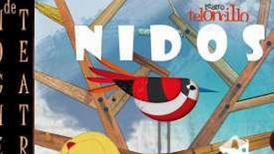 Cartel de la obra &quot;Nidos&quot;.