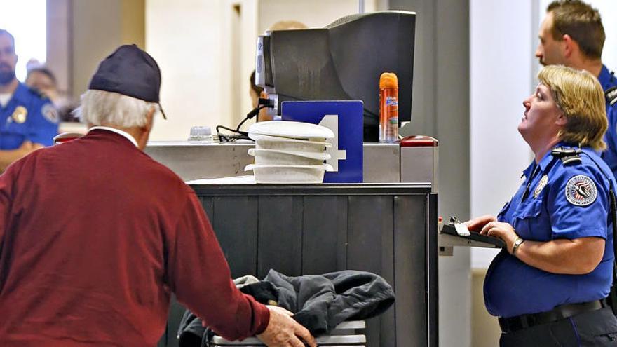 Un control de pasajeros en el aeropuerto de Salt Lake City (EEUU).