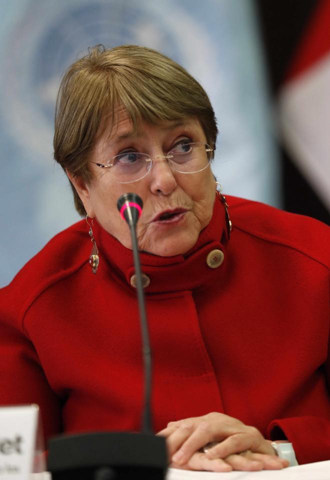 Bachelet niega presiones de autoridades chinas sobre informe de Xinjiang