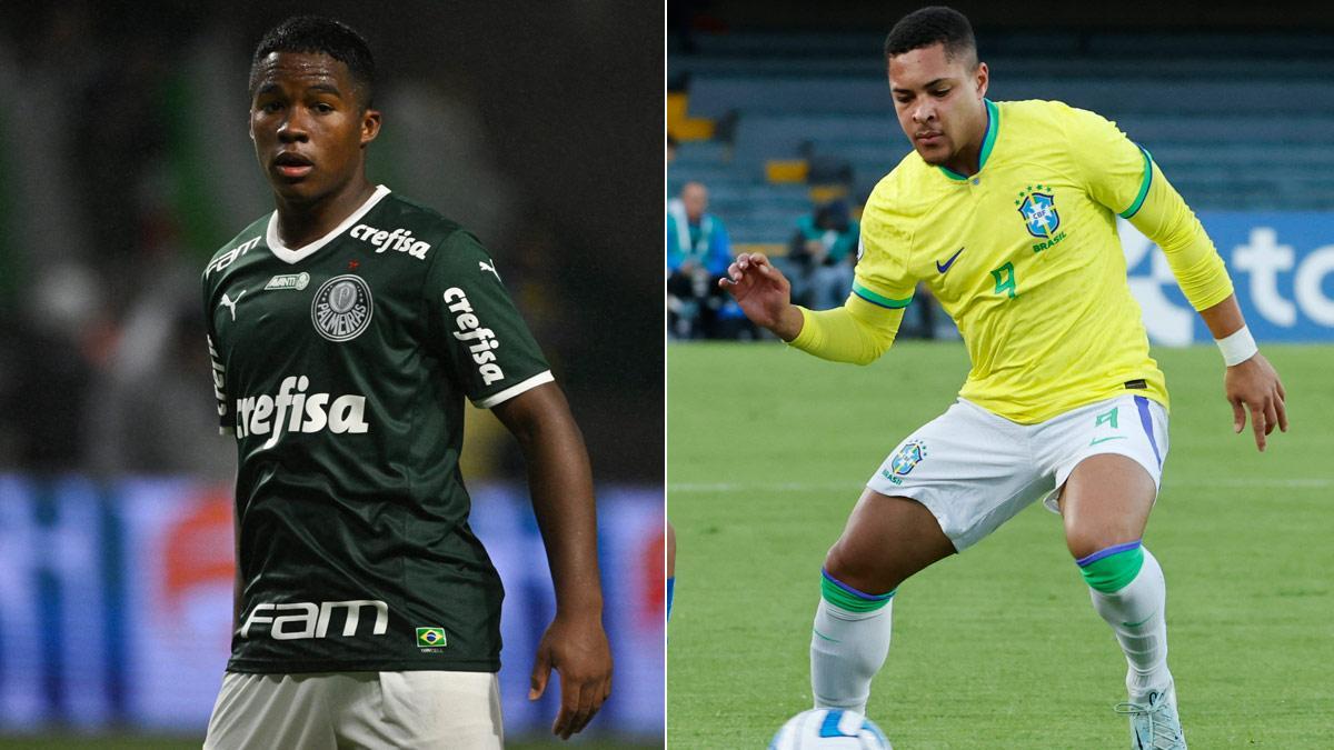 Endrick y Vitor Roque vivirán un particular cara a cara en el Brasileirao 2023
