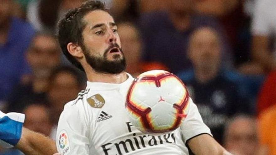 Isco Alarcón, en el Real Madrid - Espanyol.