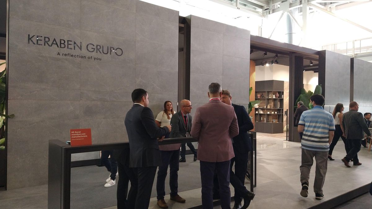 Imagen del expositor del grupo Keraben en la pasada edición de la feria Cersaie, celebrada en el mes de septiembre.