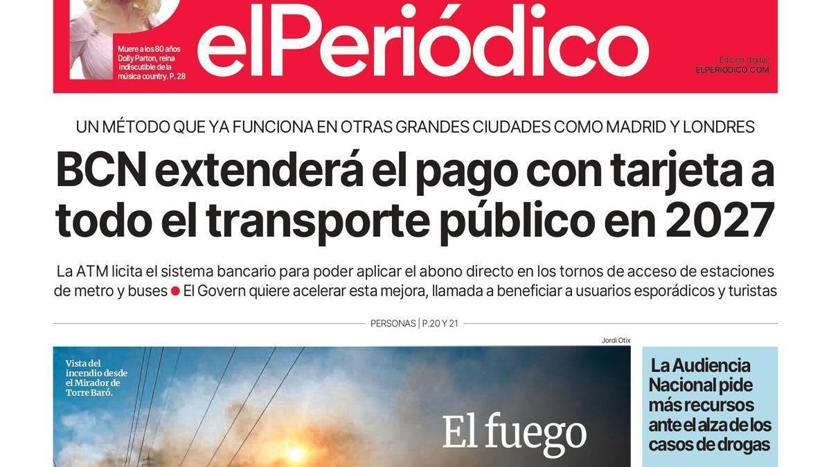 La portada de EL PERIÓDICO del 26 de agosto de 2026