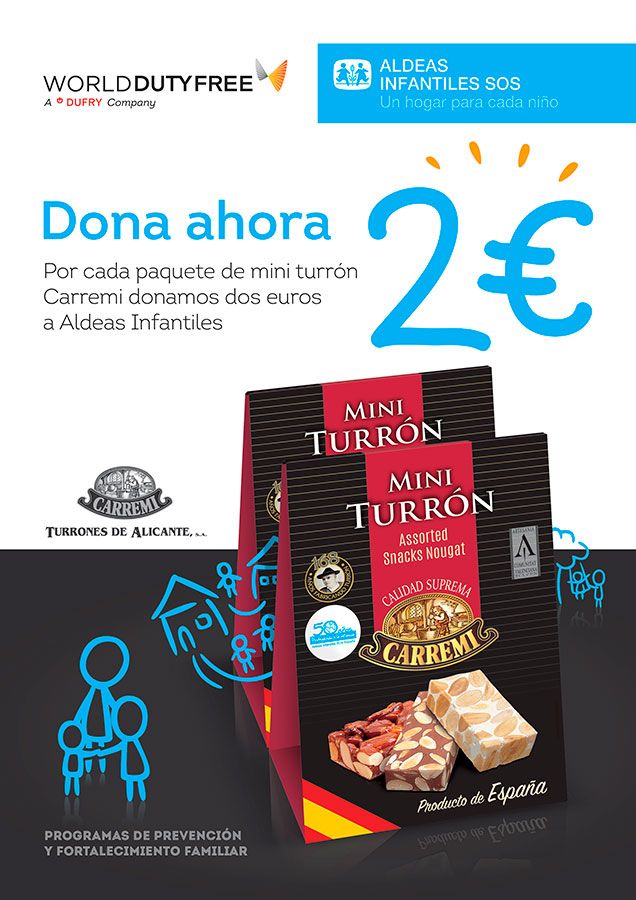 Campaña solidaria de World Duty Free y Aldeas Infantiles